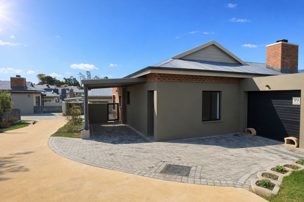Modern house under a clear sky