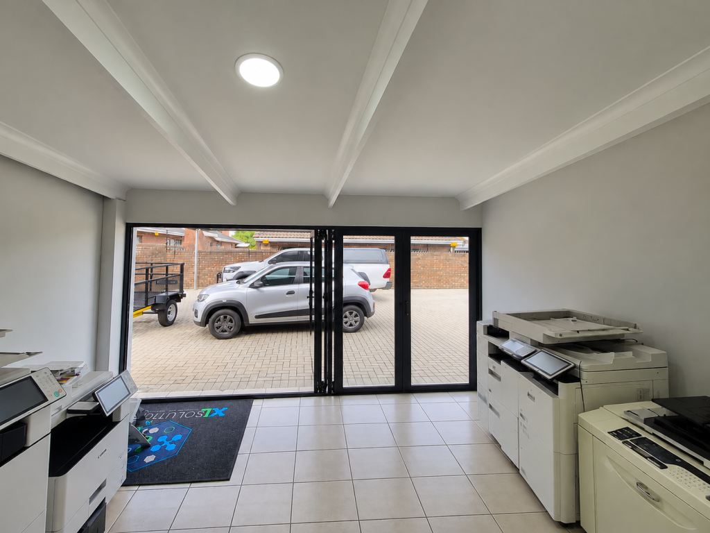 Open Print Room with Glass Frontage